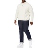 Amazon Essentials Men’s Insulated Fleece Jacket, Quarter-Zip Pullover for Cold Weather(Oatmeal Heather)