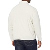 Amazon Essentials Men’s Insulated Fleece Jacket, Quarter-Zip Pullover for Cold Weather(Oatmeal Heather)