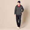 Amazon Essentials Men’s Lightweight Water-Resistant Packable Hooded Puffer Jacket(Dark Grey)