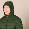 Amazon Essentials Men’s Lightweight Water-Resistant Packable Hooded Puffer Jacket(Dark Olive)