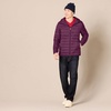 Amazon Essentials Men’s Lightweight Water-Resistant Packable Hooded Puffer Jacket(Dark Purple)