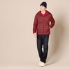 Amazon Essentials Men’s Lightweight Water-Resistant Packable Hooded Puffer Jacket(Dark Red)