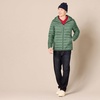 Amazon Essentials Men’s Lightweight Water-Resistant Packable Hooded Puffer Jacket(Green)