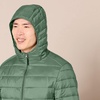 Amazon Essentials Men’s Lightweight Water-Resistant Packable Hooded Puffer Jacket(Green)