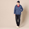 Amazon Essentials Men’s Lightweight Water-Resistant Packable Hooded Puffer Jacket(Indigo)