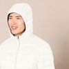 Amazon Essentials Men’s Lightweight Water-Resistant Packable Hooded Puffer Jacket(Light Beige)