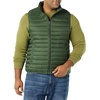 Amazon Essentials Men’s Lightweight Water-Resistant Packable Puffer Vest(Dark Olive)