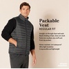 Amazon Essentials Men’s Lightweight Water-Resistant Packable Puffer Vest(Deep Red)