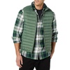 Amazon Essentials Men’s Lightweight Water-Resistant Packable Puffer Vest(Green)