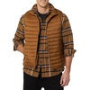 Amazon Essentials Men’s Lightweight Water-Resistant Packable Puffer Vest(Light Brown)