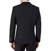 Amazon Essentials Men’s Long-Sleeve Classic Button-Front Stretch Blazer(Black)