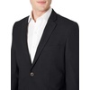 Amazon Essentials Men’s Long-Sleeve Classic Button-Front Stretch Blazer(Black)