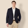 Amazon Essentials Men’s Long-Sleeve Classic Button-Front Stretch Blazer(Navy)