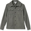 Amazon Essentials Men’s Long-Sleeve Polar Fleece Shirt Jacket for Winter, Jackets(Charcoal Heather)