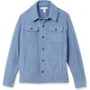 Amazon Essentials Men’s Long-Sleeve Polar Fleece Shirt Jacket for Winter, Jackets(Indigo Blue Heather)