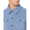 Amazon Essentials Men’s Long-Sleeve Polar Fleece Shirt Jacket for Winter, Jackets(Indigo Blue Heather)