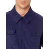 Amazon Essentials Men’s Long-Sleeve Polar Fleece Shirt Jacket for Winter, Jackets(Navy)