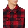 Amazon Essentials Men’s Long-Sleeve Polar Fleece Shirt Jacket for Winter, Jackets(Red Buffalo)
