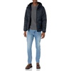 Amazon Essentials Men’s Long-Sleeve Water-Resistant Sherpa-Lined Puffer Jacket(Black)