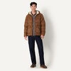Amazon Essentials Men’s Long-Sleeve Water-Resistant Sherpa-Lined Puffer Jacket(Brown)