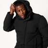 Amazon Essentials Mens Mid-Length Hooded Puffer Coat (Available in Big & Tall)(Black)