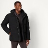 Amazon Essentials Mens Mid-Length Hooded Puffer Coat (Available in Big & Tall)(Black)
