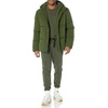 Amazon Essentials Mens Mid-Length Hooded Puffer Coat (Available in Big & Tall)(Dark Olive)