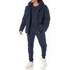Amazon Essentials Mens Mid-Length Hooded Puffer Coat (Available in Big & Tall)(Navy)