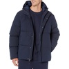 Amazon Essentials Mens Mid-Length Hooded Puffer Coat (Available in Big & Tall)(Navy)