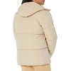 Amazon Essentials Mens Mid-Length Hooded Puffer Coat (Available in Big & Tall)(Tan)