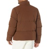 Amazon Essentials Mens Mock Neck Heavyweight Puffer Coat (Available in Big & Tall)(Deep Brown)