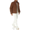 Amazon Essentials Mens Mock Neck Heavyweight Puffer Coat (Available in Big & Tall)(Deep Brown)