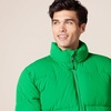 Amazon Essentials Mens Mock Neck Heavyweight Puffer Coat (Available in Big & Tall)(Green)