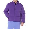 Amazon Essentials Mens Mock Neck Heavyweight Puffer Coat (Available in Big & Tall)(Purple)