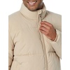 Amazon Essentials Mens Mock Neck Heavyweight Puffer Coat (Available in Big & Tall)(Tan)