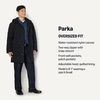 Amazon Essentials Men’s Modern Oversized-Fit Heavyweight Parka Jacket(Black)