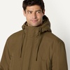 Amazon Essentials Men’s Modern Oversized-Fit Heavyweight Parka Jacket(Dark Tobacco Brown)
