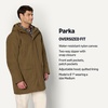 Amazon Essentials Men’s Modern Oversized-Fit Heavyweight Parka Jacket(Dark Tobacco Brown)