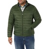 Amazon Essentials Men’s Packable Lightweight Water-Resistant Puffer Jacket (Available in Big & Tall)(Dark Green)