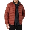 Amazon Essentials Men’s Packable Lightweight Water-Resistant Puffer Jacket (Available in Big & Tall)(Earth Red)