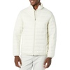 Amazon Essentials Men’s Packable Lightweight Water-Resistant Puffer Jacket (Available in Big & Tall)(Light Beige)