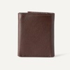 Amazon Essentials Men’s Pebbled Full Grain Leather Trifold Wallet with 6 Card Pockets and ID Window, Black, One Size(Dark Brown)