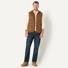 Amazon Essentials Men’s Regular-Fit Lightweight Water-Resistant Hooded Puffer Vest(Brown)