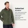 Amazon Essentials Men’s Relaxed Fit Quilted Midweight Jacket(Dark Olive)