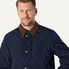 Amazon Essentials Men’s Relaxed Fit Quilted Midweight Jacket(Navy)