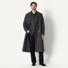Amazon Essentials Men’s Relaxed-Fit Double Breasted Wool Blend Longline Topcoat with Classic Lapel(Charcoal Heather)