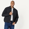 Amazon Essentials Men’s Relaxed-Fit Lightweight Stretch Zip-Up Bomber Jacket(Black)