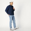 Amazon Essentials Men’s Relaxed-Fit Lightweight Stretch Zip-Up Bomber Jacket(Navy)