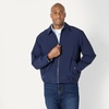 Amazon Essentials Men’s Relaxed-Fit Lightweight Stretch Zip-Up Bomber Jacket(Navy)