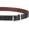 Amazon Essentials Men’s Reversible Dress Belt(Black/Chestnut Brown)